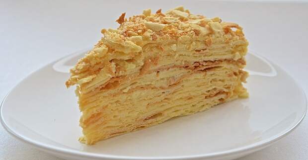 Торт «Наполеон» блюдо, еда, кухня