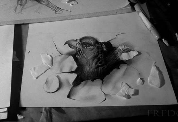 3D рисунки карандашом (14)