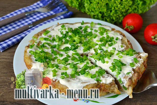 картофельная бабка с фаршем