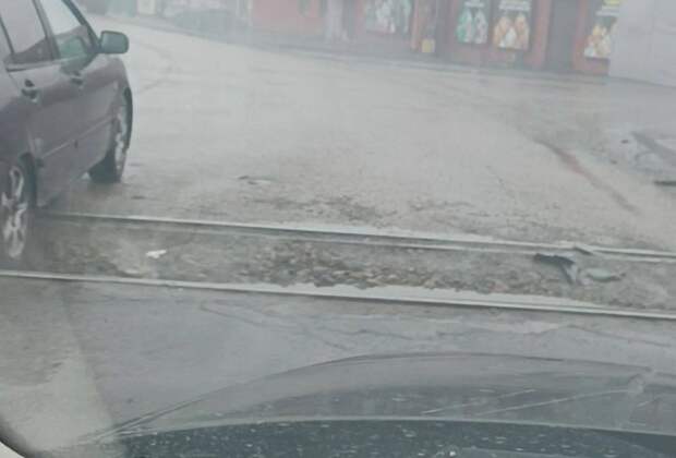 Макеевка, Капитальная. Переезд перед кольцом