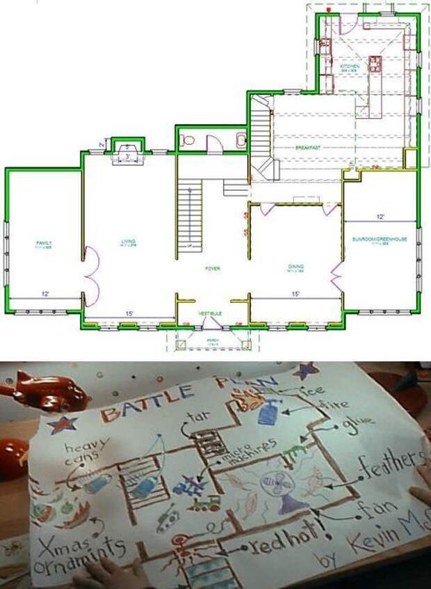 Планы домов из фильмов