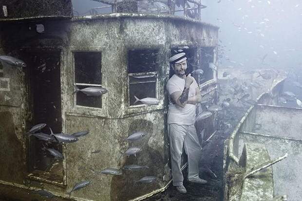 Жизнь на затонувшем корабле: подводный мир фотографа и дайвера Андреаса Франке