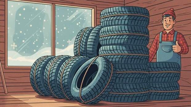 Автоэксперт Ладушкин пояснил, как правильно хранить зимнюю резину