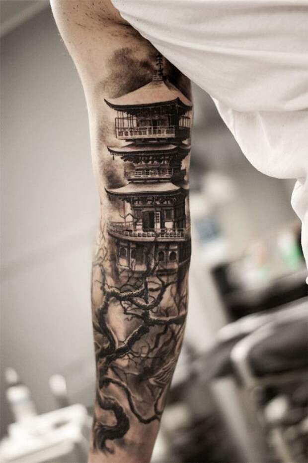 Восхитительные архитектурные татуировки