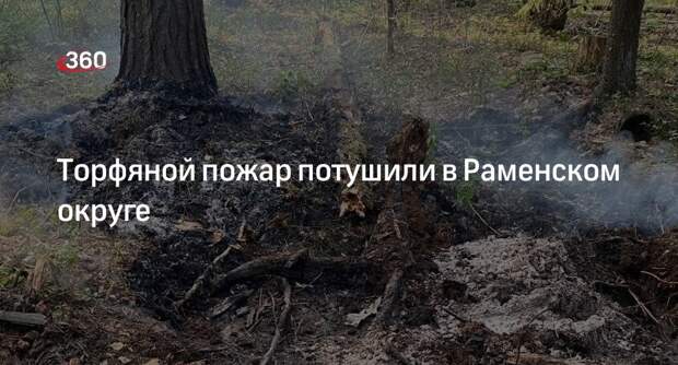 Торфяной пожар потушили в Раменском округе