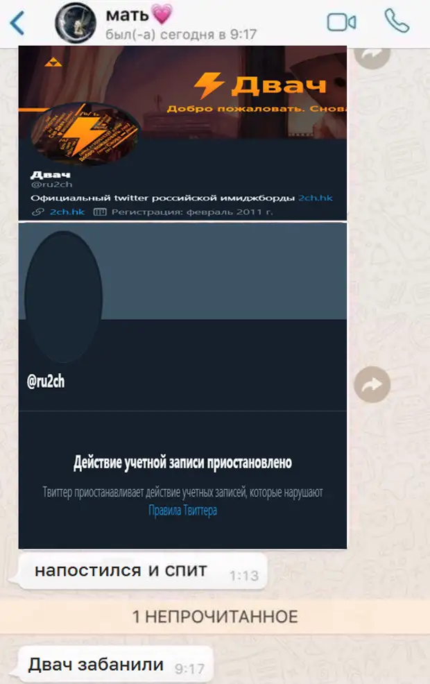 Старый твиттер. Dvach/@ru2ch_ban18 +. Почему Двач не блокируют.