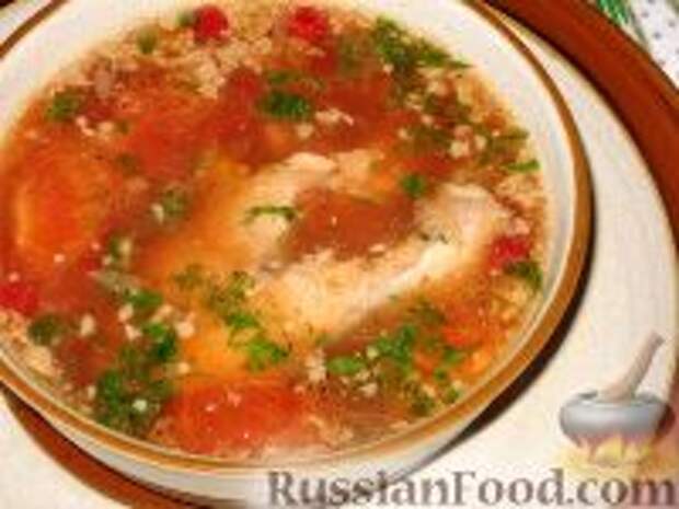 Фото к рецепту: Рыбный суп с клюквой