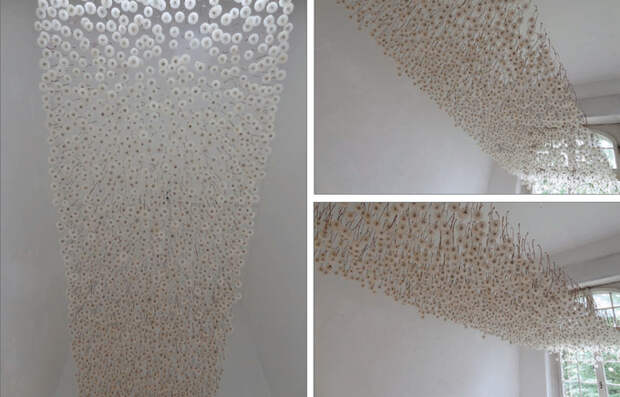 Подвесной потолок из одуванчиков от Регин Рамзайер (18 фото)
