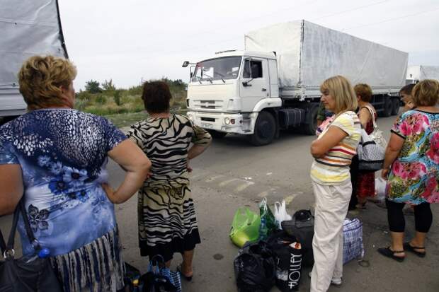 В Луганск прибыли все 262 грузовика с российской гуманитарной помощью В Луганск прибыли все 262 грузовика с российской гуманитарной помощью