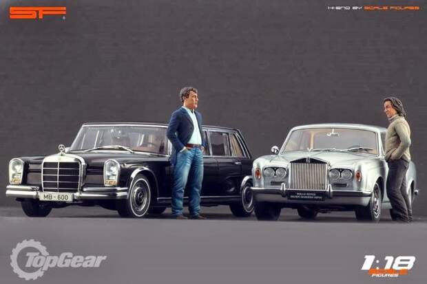 Ведущие Top Gear в масштабе 1:18 фигурки, top gear, авто