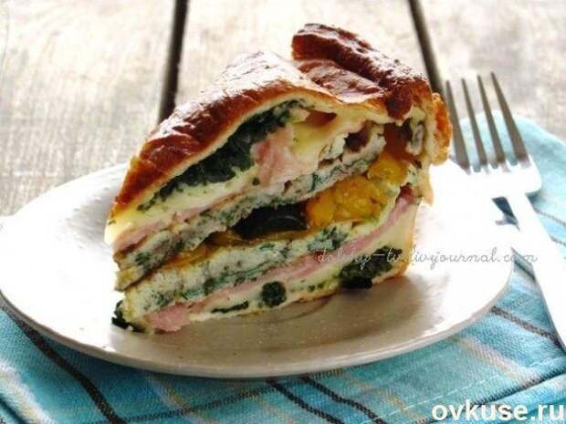Слоеный закусочный пирог