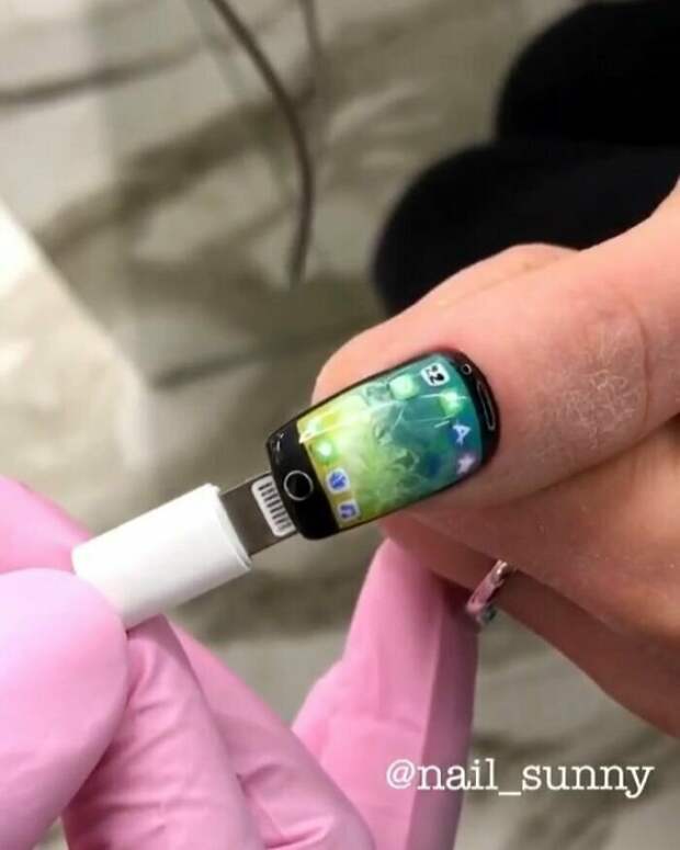 Iphone Iphone дизайн, идея, маникюр, ногти, работа, фабрика идей, фото