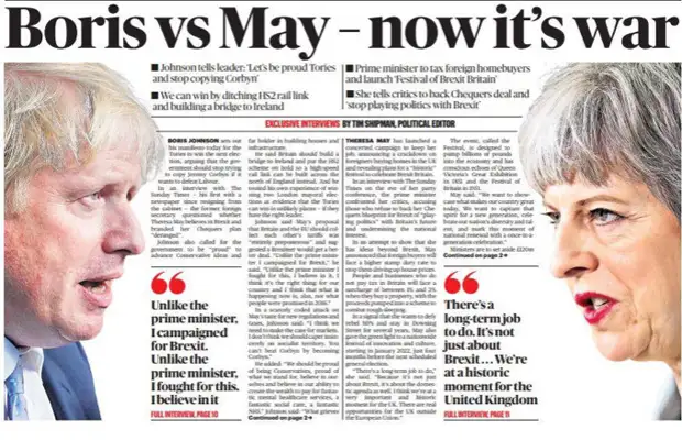 Война за брексит: почему Джонсон раскритиковал план Мэй по выходу Британии из ЕС