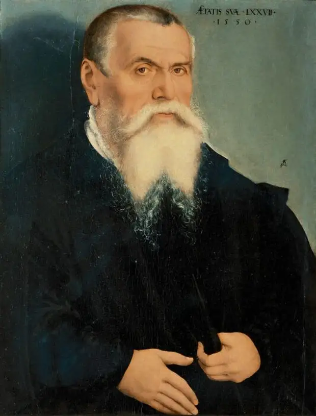 Лукас Кранах Старший, Автопортрет, 1550 год. \ Фото: livejournal.com.
