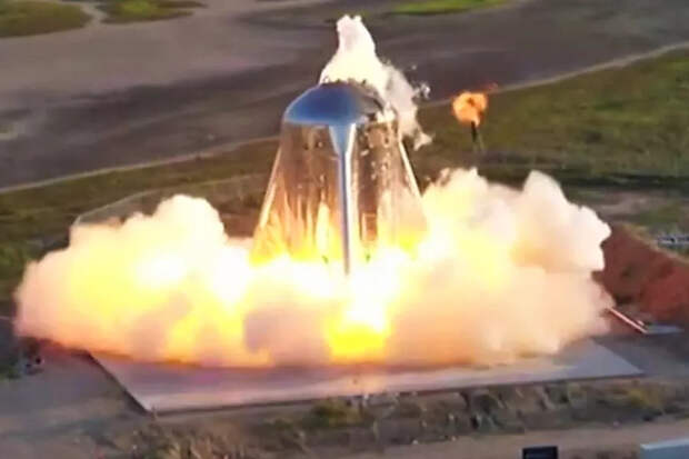 Космический корабль Starhopper совершил первый полет