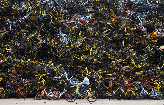 Велосипедный потоп в Китае