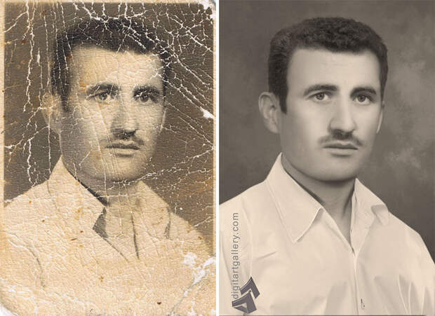 Невероятные примеры до и после восстановления старых фото от украинского ретушера
