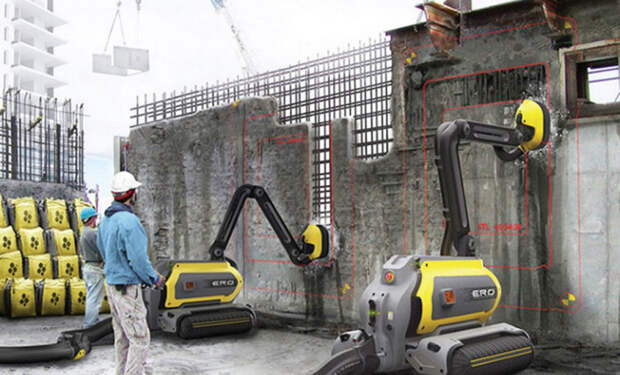 3 роботы-монтажники