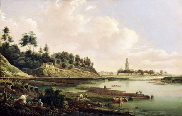 Рабус - Вид Звенигорода. Вторая четверть XIX века