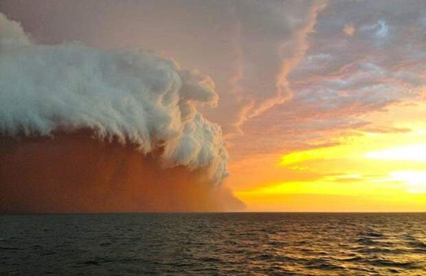 1277 Причудливая пыльная буря на западном побережье Австралии