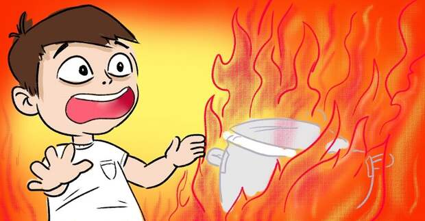 что делать при пожаре в общественном месте