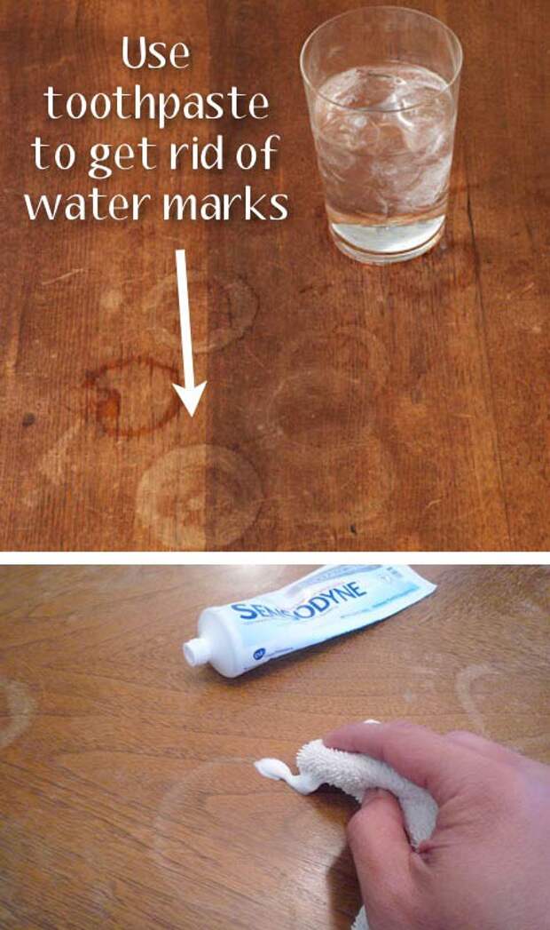 Как убрать след стакана