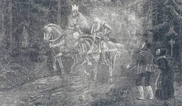А. Блох. Свадебный поезд скрытого народца. 1887