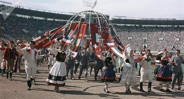 Всемирный фестиваль молодёжи 1957 года в Москве в фотографиях СССР., Фестиваль, молодёжь, фото