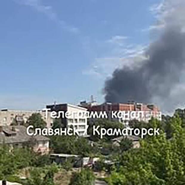 Появилось видео последствий удара «Геранями» по Славянску