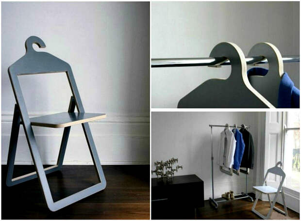 Складные стулья-вешалки. | Фото: Factsinter.