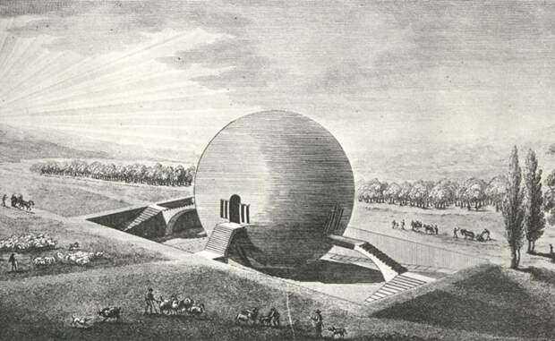 Загадка архитекторов Этьена Булле и Клода Леду идеи которому давали «сущности выходящие из тени», изображение №7