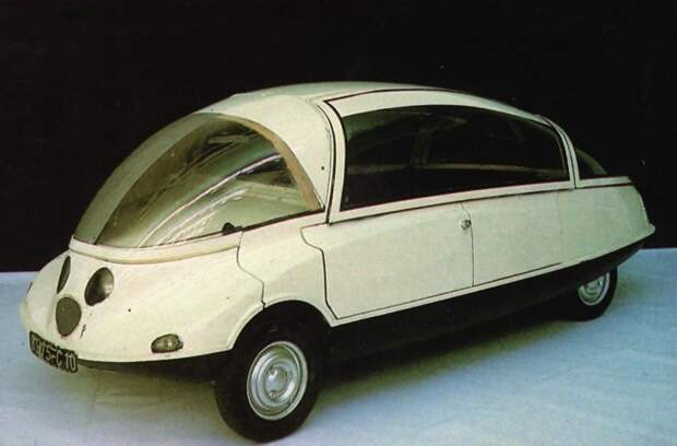 Citroen C-10 Coccinelle, концепт, 1956 автомир, аэродинамика, из прошлого, конструкция, обтекаемость. формы