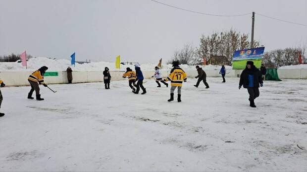 В Пестречинском районе прошел V открытый турнир по хоккею в валенках
