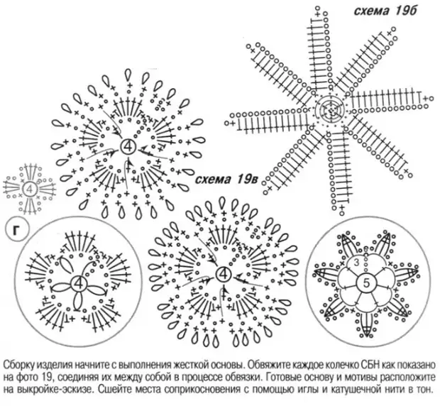 Колье крючком схемы и описание пошагово