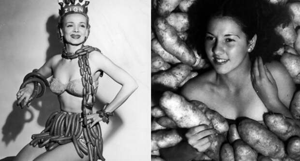 Самые нелепые конкурсы красоты в пищевой индустрии 50-60-х годов прошлого века