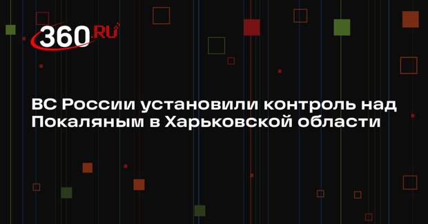 ВС России установили контроль над Покаляным в Харьковской области