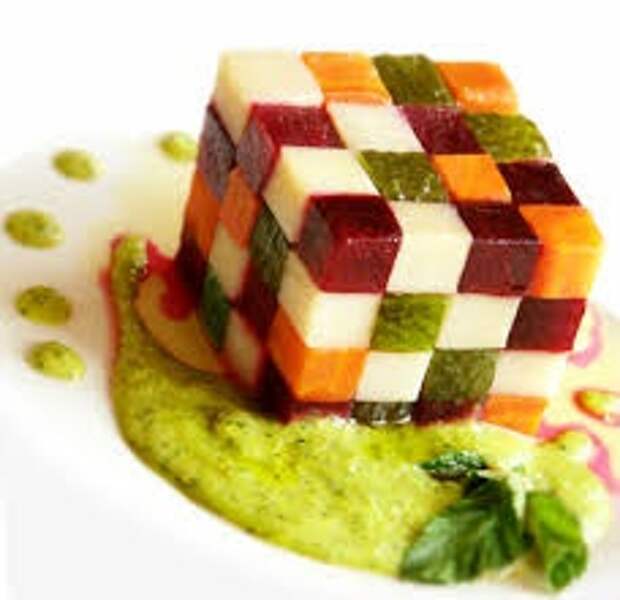 Закусочные тортики с овощами и фруктами