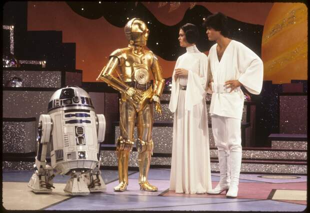 R2-D2 и C-3PO на популярном телешоу Donny & Marie, 23 сентября 1977 года звездные войны, съемка, фотография, эпизод IV
