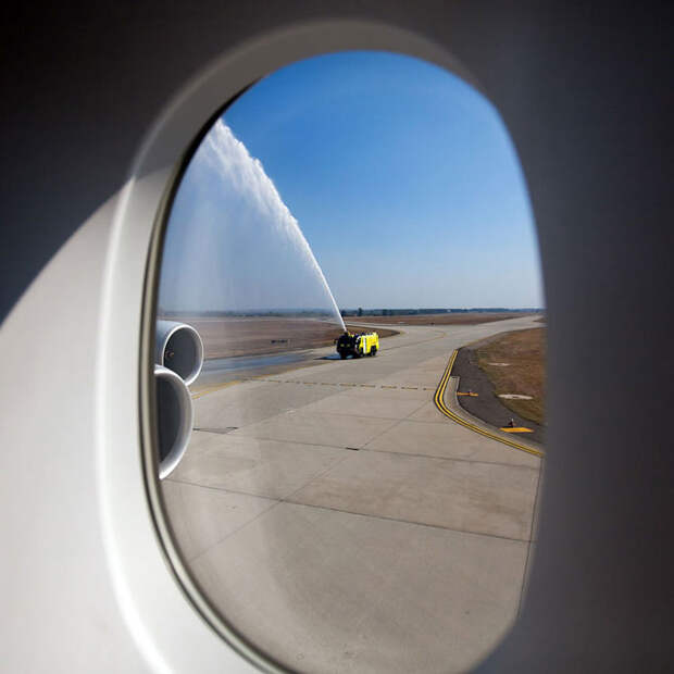 Полет на новом гигантском самолете Airbus A380