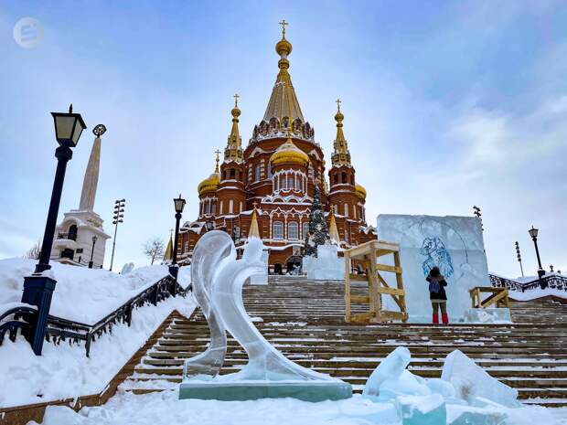 Ледяная арка с Илией пророком на колеснице будет встречать гостей фестиваля ангелов и архангелов в Ижевске