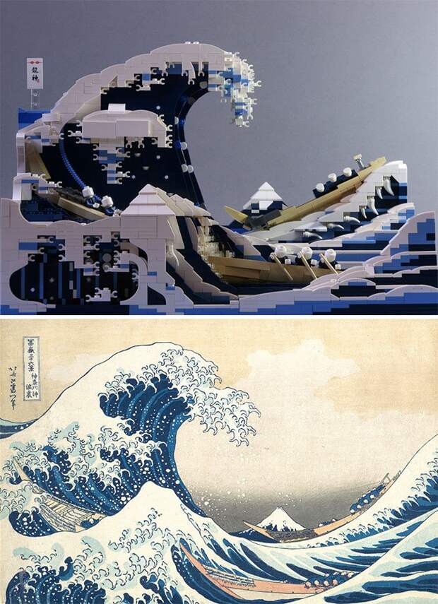 Знаменитые произведения искусства, воссозданные из LEGO