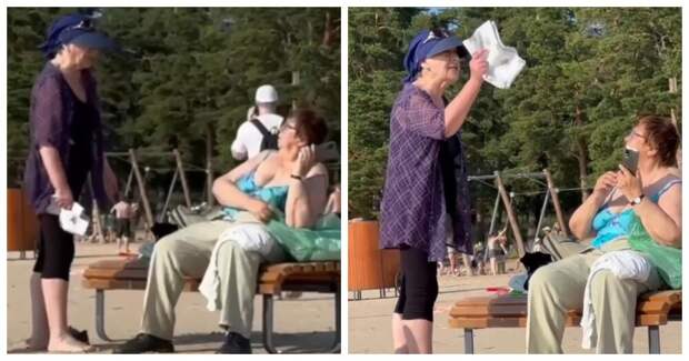 Конфликт из-за скамейки