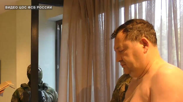 Кадры задержания экс-губернатора Тамбовской области Егорова по делу о взятках