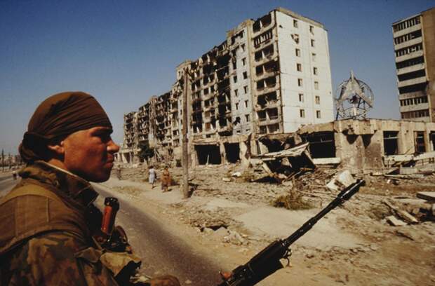 Война в Чечне. Город Грозный, 1990-е годы