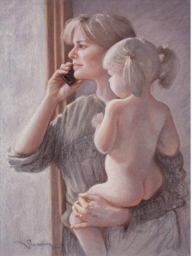 Женщина с ребёнком. Автор: Christine Swann. Женщина с ребёнком. Автор: Christine Swann.