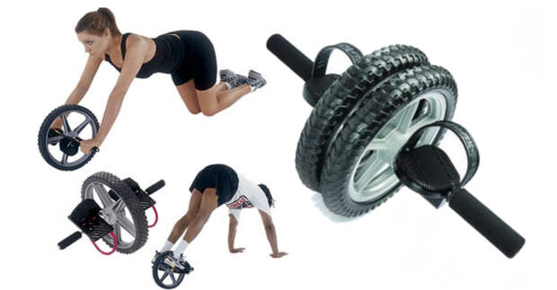 Гимнастический ролик - упражнения для улучшения контуров фигуры и развития мышечного рельефа.