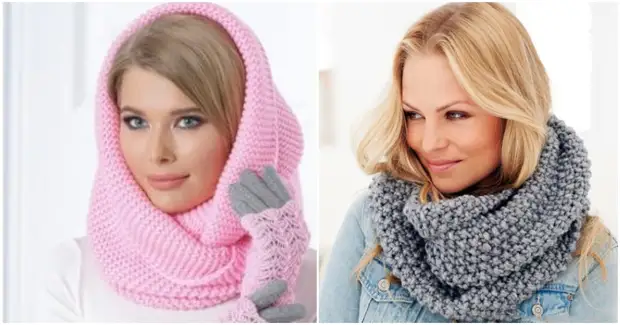 Не шарф и не свитер: вот как связать съемный воротник, плотно облегающий шею