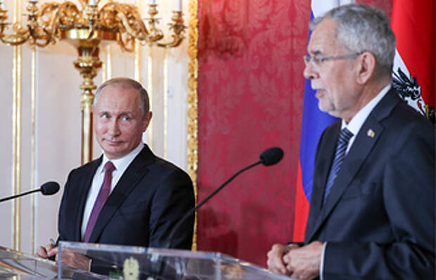 Президент РФ Владимир Путин и президент Австрии Александр Ван дер Беллен 