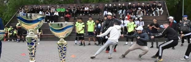 Полицейские провели спортивные мероприятия среди школьников и студентов в Караганде