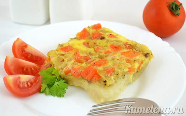 Рыба, запеченная с морковью и луком — 10 шаг